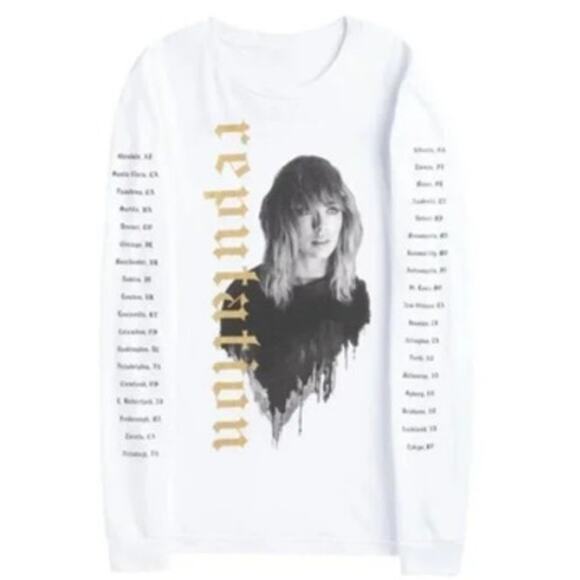 Taylor Swift Reputation Stadium Tour Long Sleeve Band Tee L - Picture 2 of 8